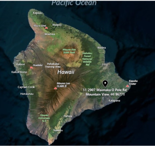 Cannabis land for lease in Hawaii